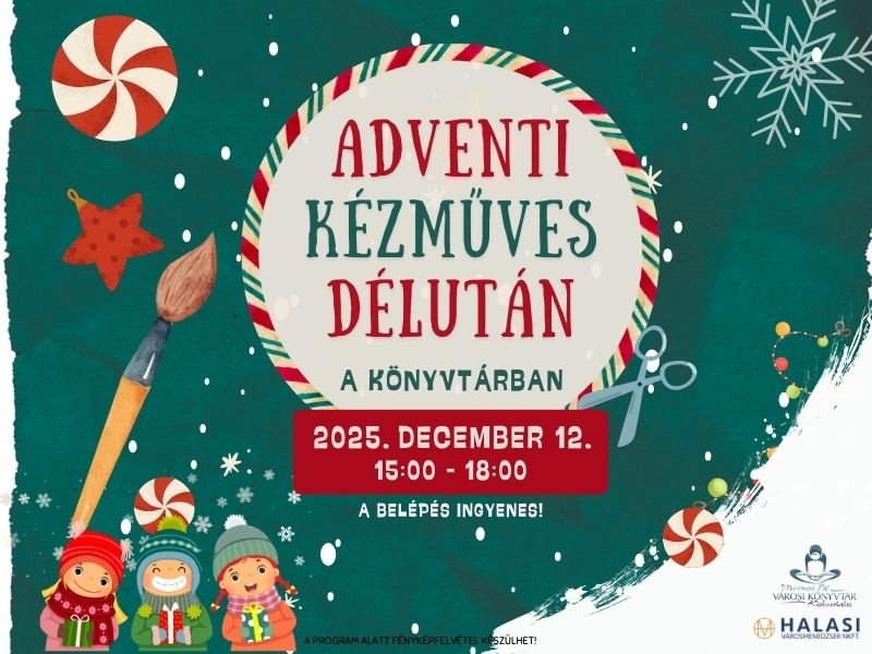 Adventi kézműves délután a könyvtárban