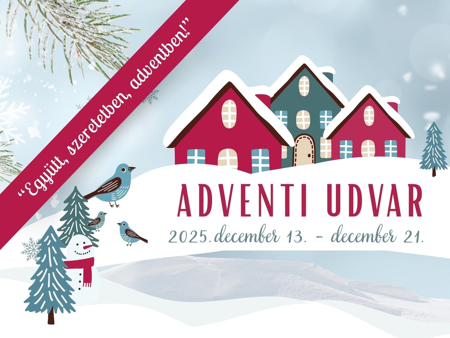 Adventi udvar, Hazai vásár, gyertyagyújtás, jégdiszkó a hétvégén