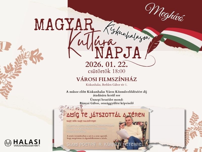 Díjátadóval és különleges irodalmi esttel ünneplik a Magyar Kultúra Napját