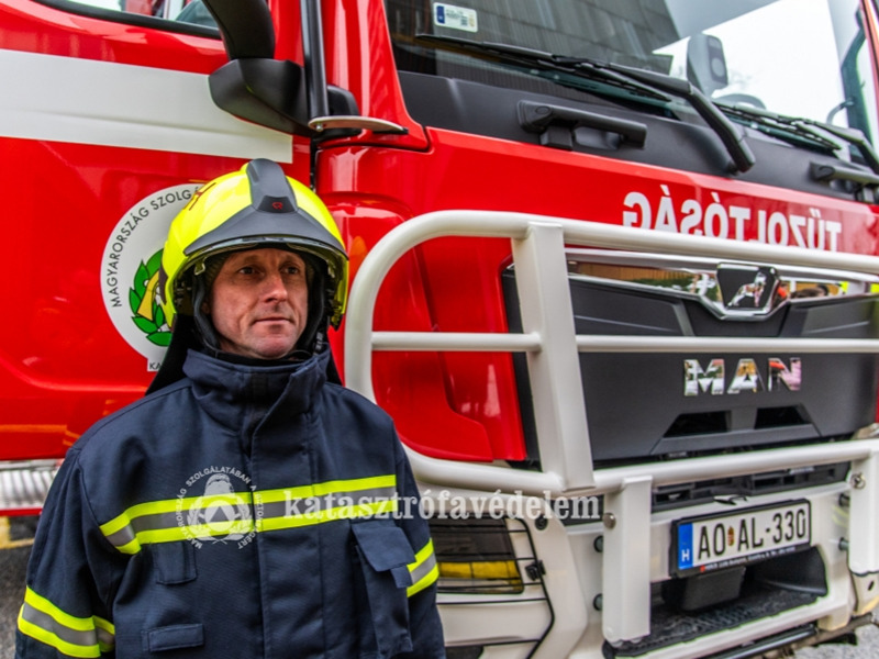 Új tűzoltóautót kapott Kiskunhalas