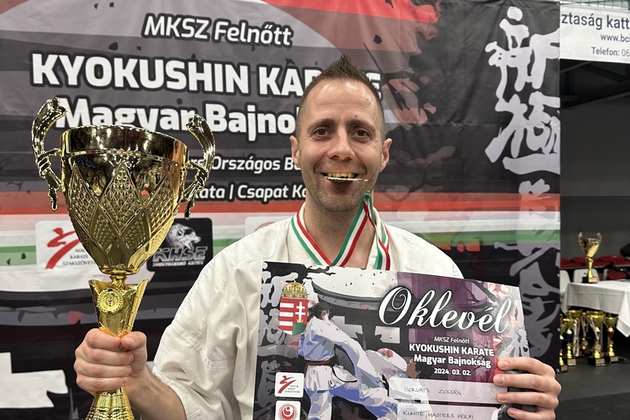 Halasi aranyérem a Kyokushin Karate Magyar Bajnokságon