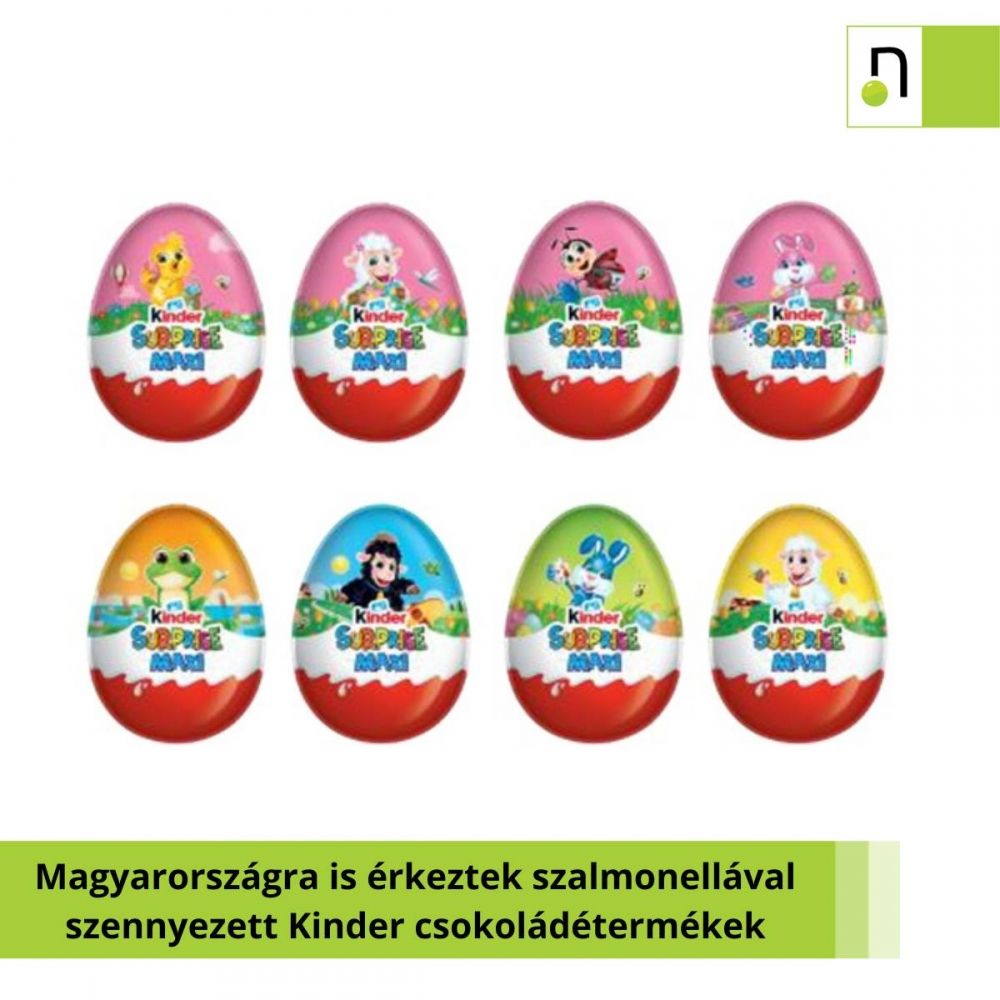 Magyarországra is érkeztek szalmonellával szennyezett Kinder csokoládétermékek