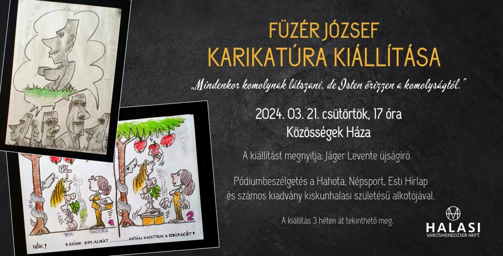 Füzér József Karikatúra kiállítása