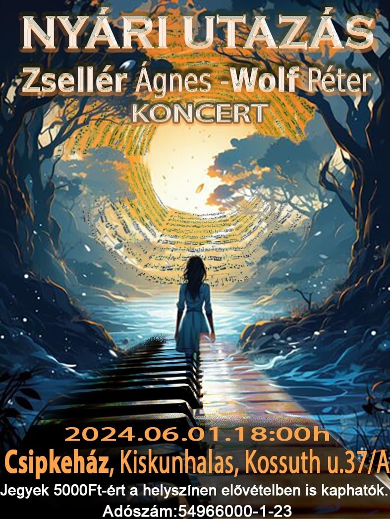Nyári utazás Zsellér Ágnes - Wolf Péter koncert