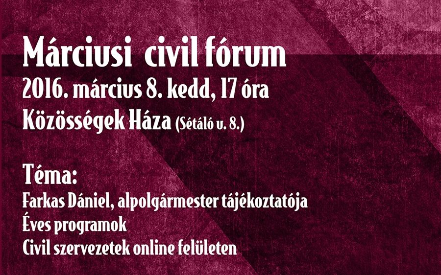 Márciusi civil fórum