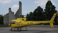 Mentőhelikopter a Semmelweis téren