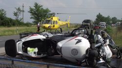 Megműtötték a szerencsétlenül járt motorost