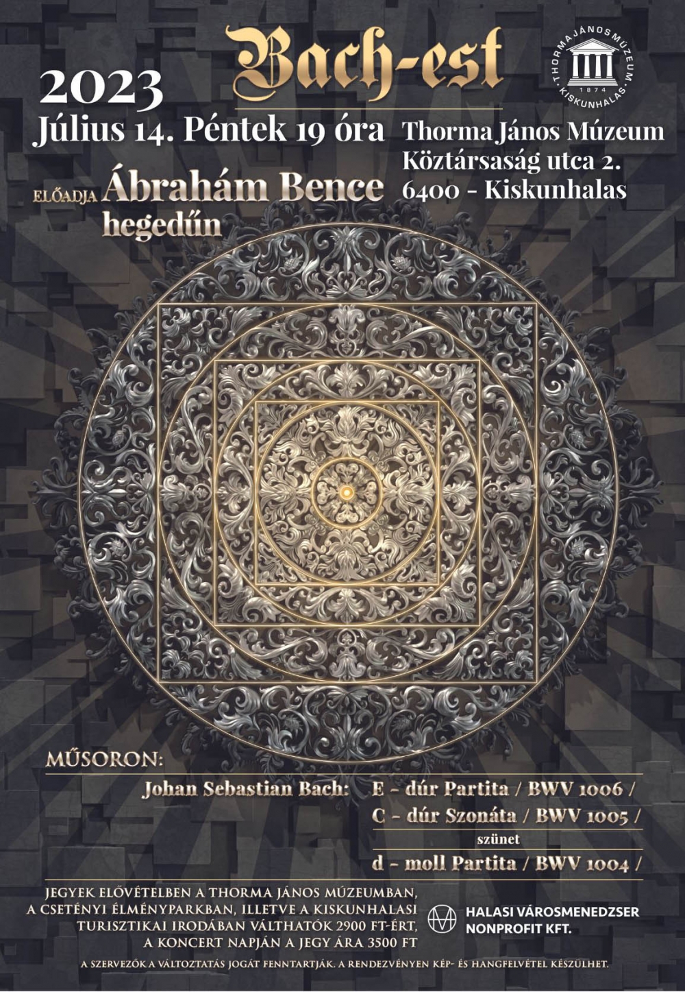 Ábrahám Bence hegedű koncert
