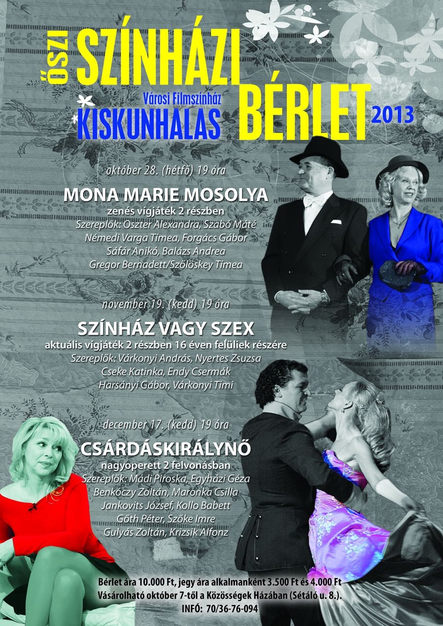 Őszi színházi évad