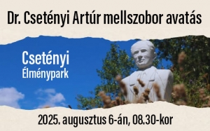Meghívó Dr. Csetényi Artúr mellszobrának avatására